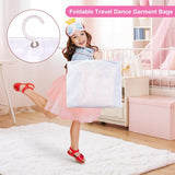 5-Pack Foldable Dance Garment Bags with Zippered Accessory Pockets – Perfect for Costumes and Dance Gear Storage