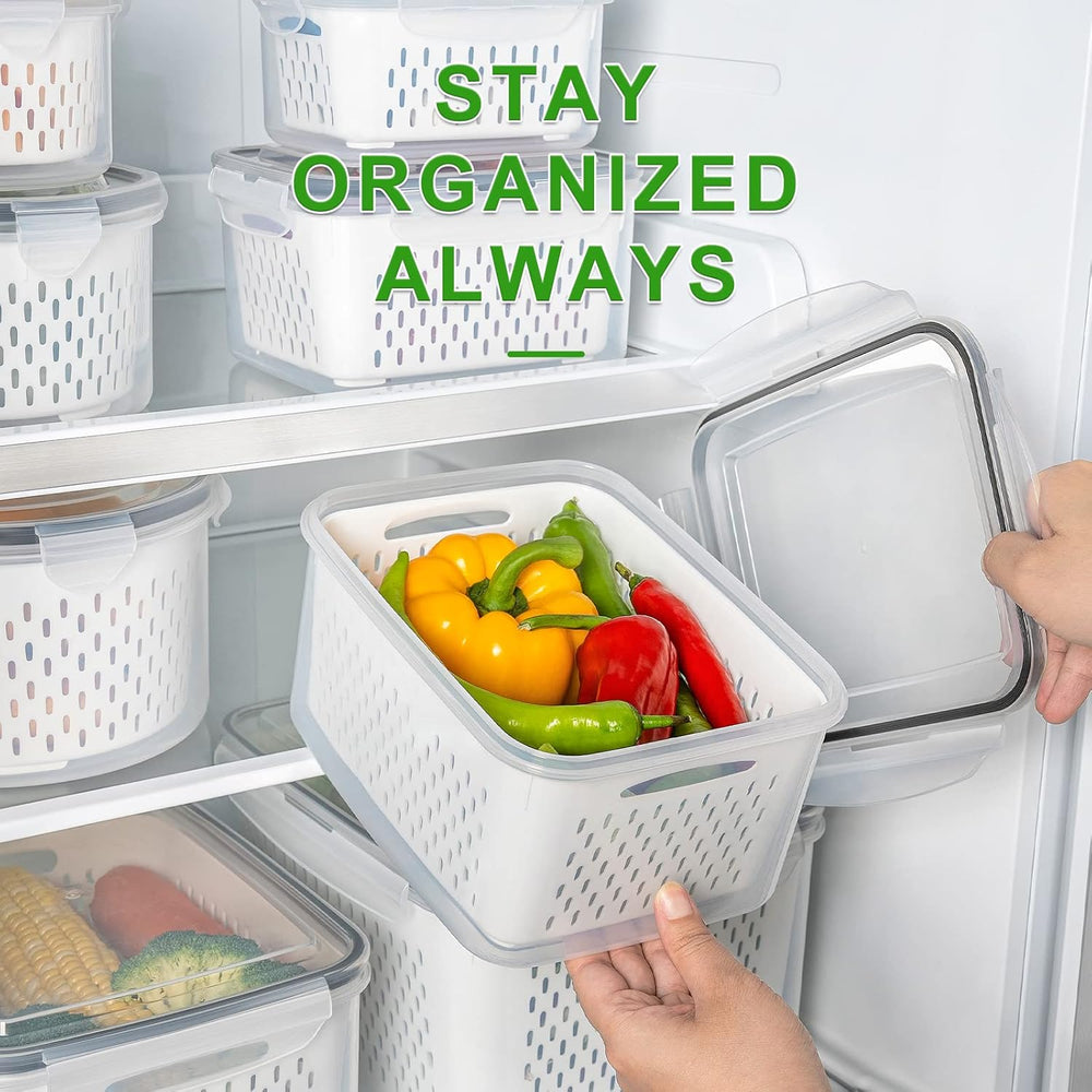 5-Piece Large Food Storage Set - FreshKeeper | Airtight Containers for Maximum Freshness | BPA-Free & Stackable Design