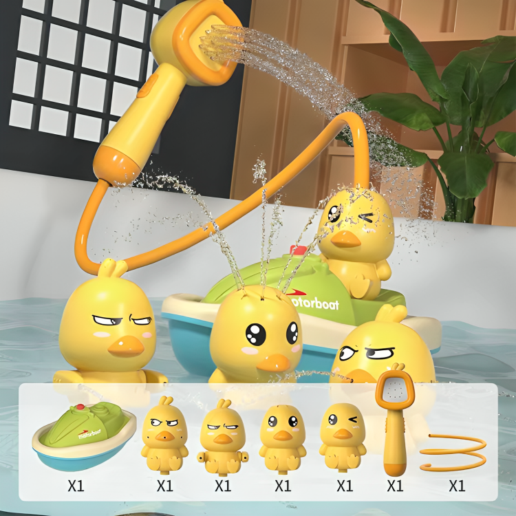 Kids Bath Toy with Shower Head – Battery-Powered, Suction Mount, Ages 3+