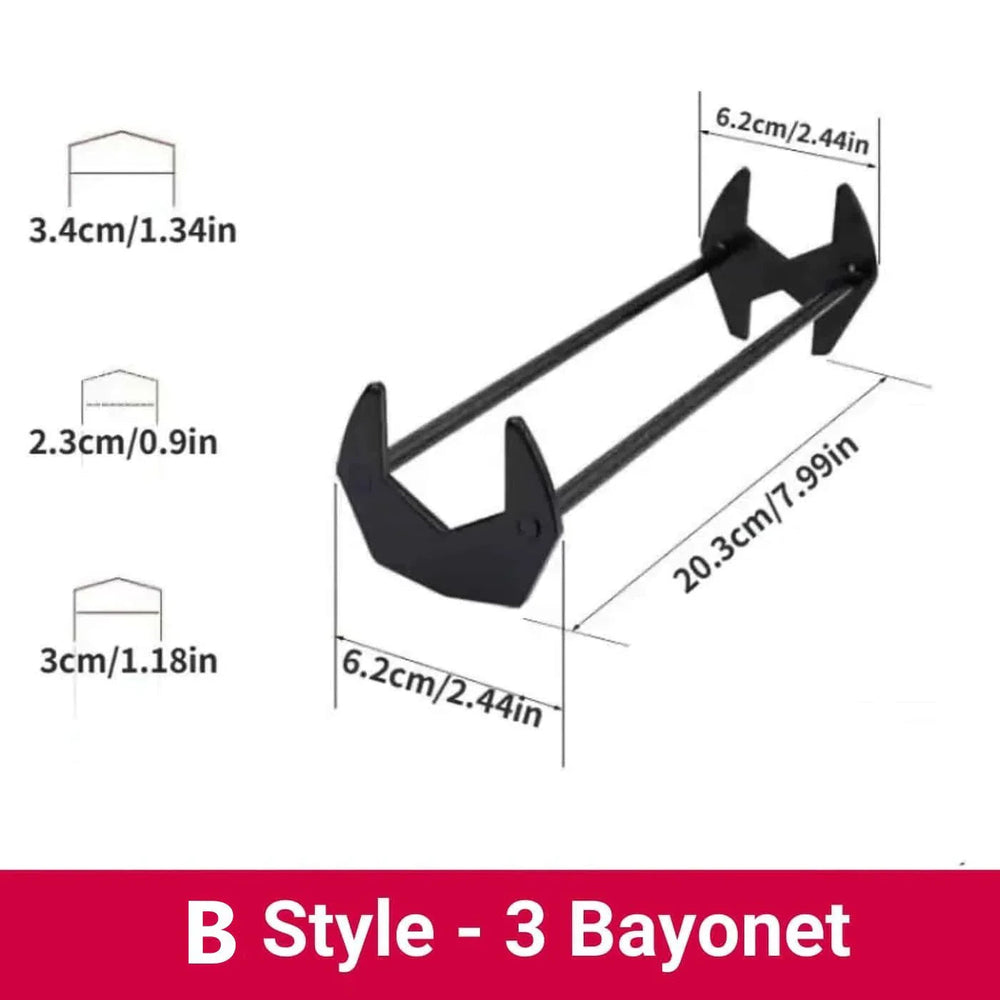 Swivel Basin Wrench – 360° Adjustable Head, Metal & 3-7 Bayonet Sizes for Plumbing