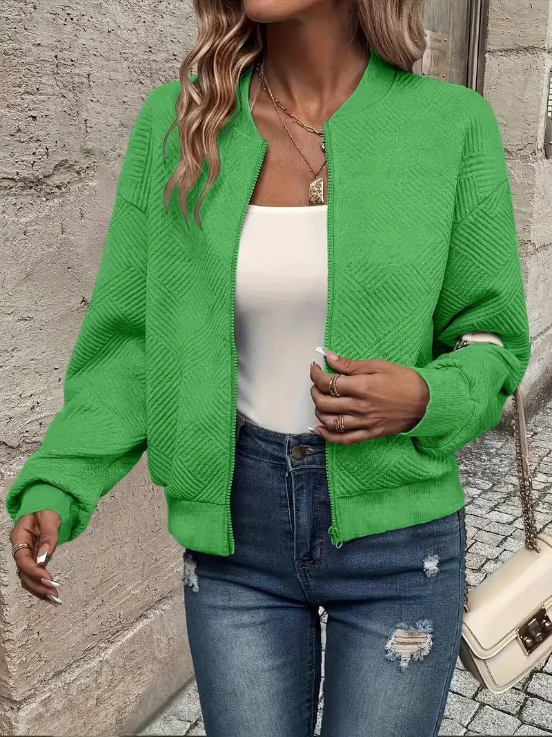 Enhanced Product Title: **Wilma™ Casual Zip-Up Jacket for Women - Stylish Lightweight Outerwear**