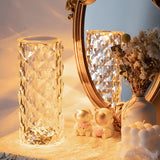 Crystal LED Touch Lamp – 16 Colors, USB-C Rechargeable & Remote Control