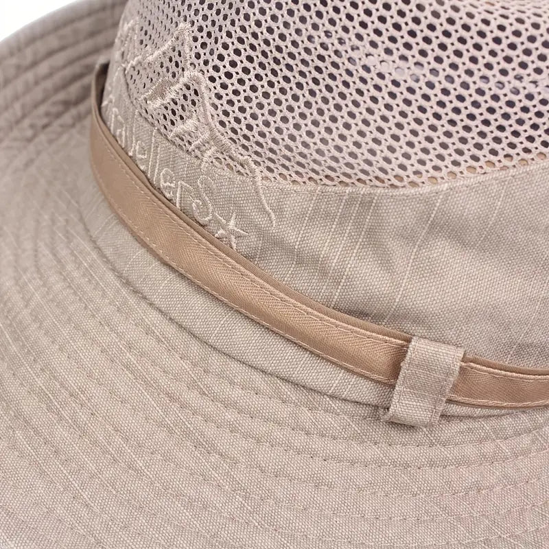 Outdoor Sun Hat – Unisex, Wide Brim, Adjustable Straps & Foldable