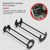Swivel Basin Wrench – 360° Adjustable Head, Metal & 3-7 Bayonet Sizes for Plumbing