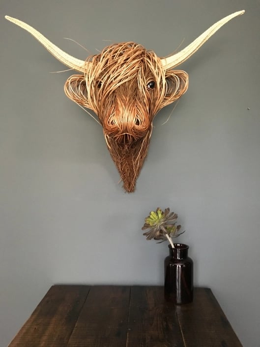 Cow Wall Sculpture - Bowie