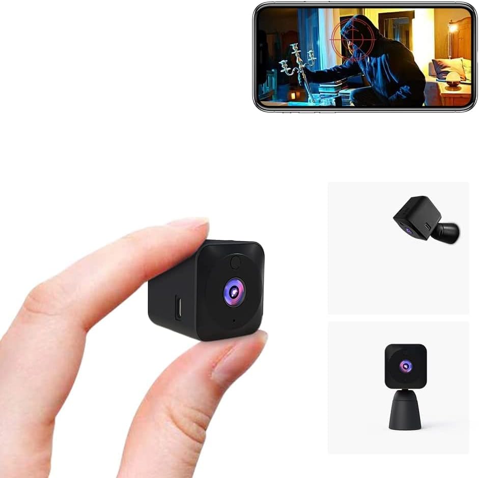 Mini Security Camera – 4K WiFi Hidden Indoor Cam with Night Vision