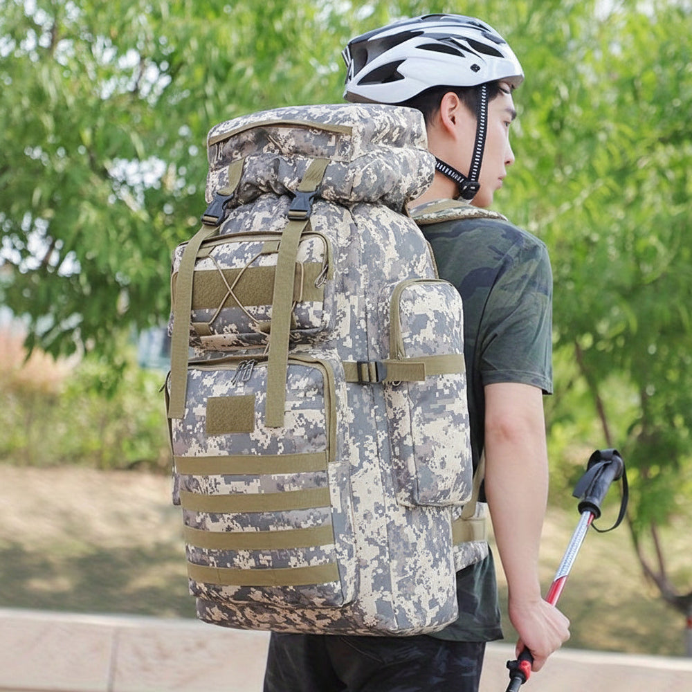 Large Capacity Hiking Backpack – Tactical Daypack for Outdoor Travel