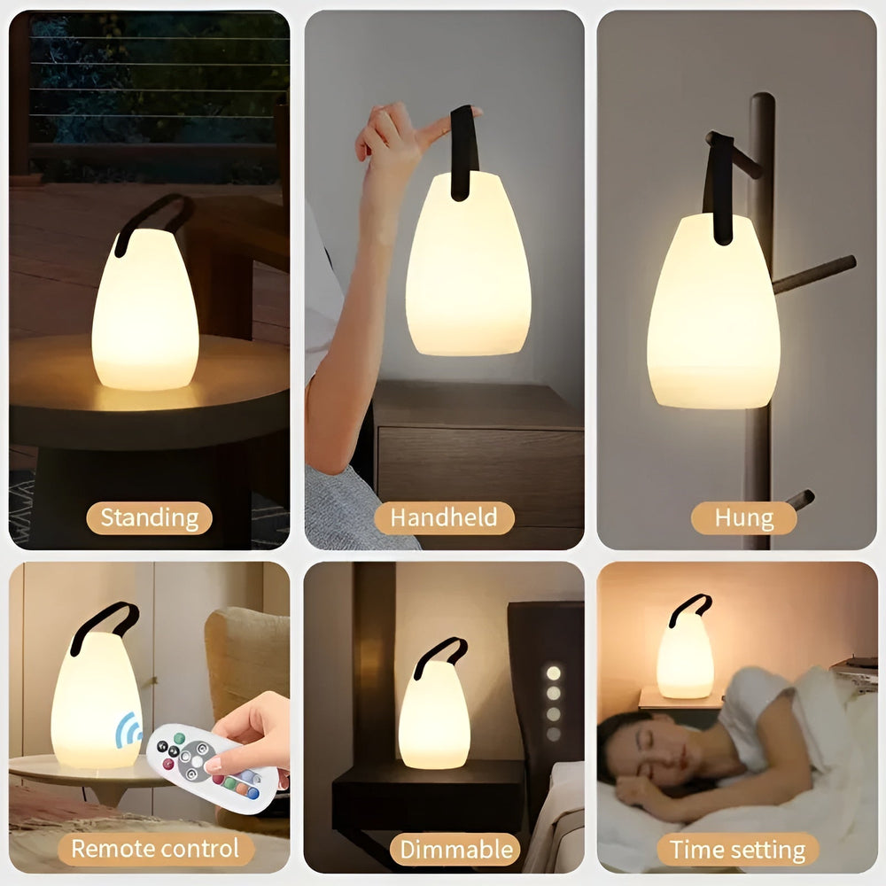 Waterproof Wireless LED Table Lamp for Indoor &amp; Outdoor Use - Lumora