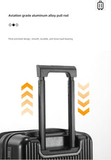 Premium Hard Shell Carry-On Luggage with Cup Holder, USB Charging Port & TSA-Approved Lock - Travel in Style!