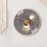 Silent Wall Clock 20cm – Glass Cover, Metal Hands & Silent Quartz Movement