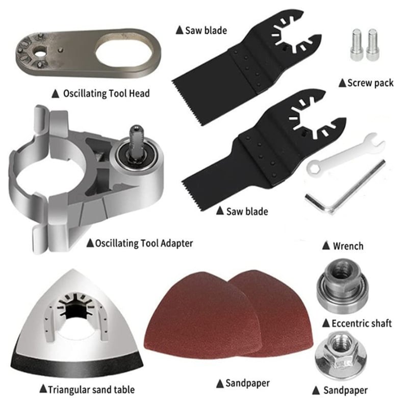 Angle Grinder Multitool Adapter – M10/M14, Metal & Saw Blade Attachment