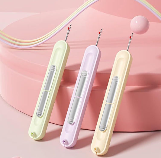 2-in-1 Needle Threader & Seam Ripper – Stainless Steel, 10.5 cm & Ergonomic Grip