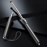 Automatic Telescopic Steel Baton – Push-Button Extend to 53.5cm, Anti-Slip Grip & 23cm Folded