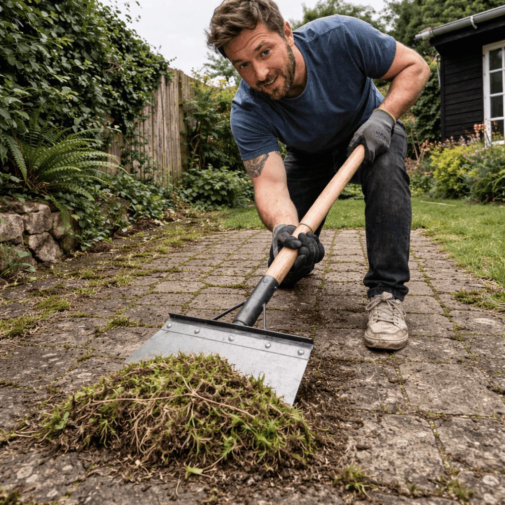 Enhanced Product Title: "Verstellbarer Unkrautschaber aus Manganstahl mit Ergonomischem Holzgriff – Effektives Unkrautentfernen für Garten und Landschaftspflege" 

This title includes relevant keywords for better visibility on Google Shopping while emphas