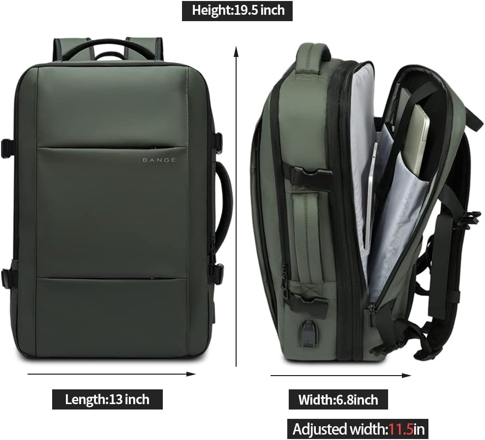 Expandable 26-45L Waterproof Travel Backpack with Laptop Sleeve & Versatile Duffle Carry - Perfect for Hiking, Camping, and Daily Use