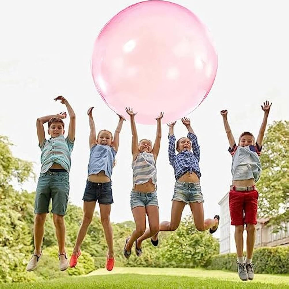 Bubble-Ball für drinnen & draußen – Wasserbefüllbar, bis 122 kg belastbar – Perfekt für Spaß und Fitness!