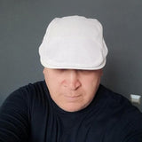 Men's Mesh Flat Cap – Breathable Cotton, Adjustable Fit & Ventilated Crown