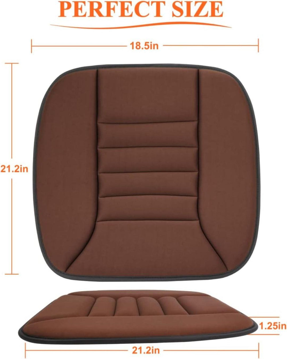 Memory Foam Car Seat Cushion – Ergonomic Gel Support, 54×47cm & Breathable Cover