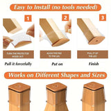 Kalsten | Clear Silicone Chair Leg Caps with Integrated Felt Pads