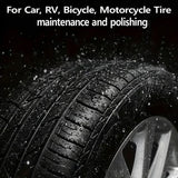 Tire Shine Wax – 100g, Long-Lasting UV Protection & Deep Black Gloss