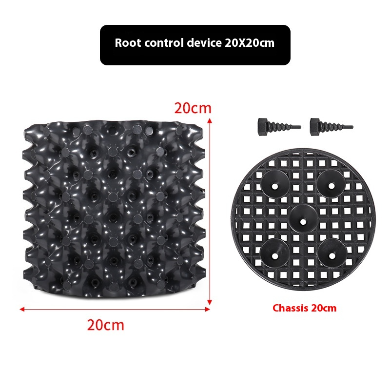 Root Guide System – Weatherproof Black Plastic, 20×20cm & Tool-Free Install