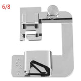 Rolled Hemmer Foot Set – 3-Piece Stainless Steel, 12/18/25mm for Sewing Machines