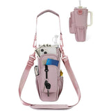 Insulated Water Bottle Sling Bag – Crossbody Strap, Zip Closure & 7 Colors