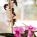 Copper Plant Stakes – 5-Pack, Pure Copper 30cm & Natural Growth Booster