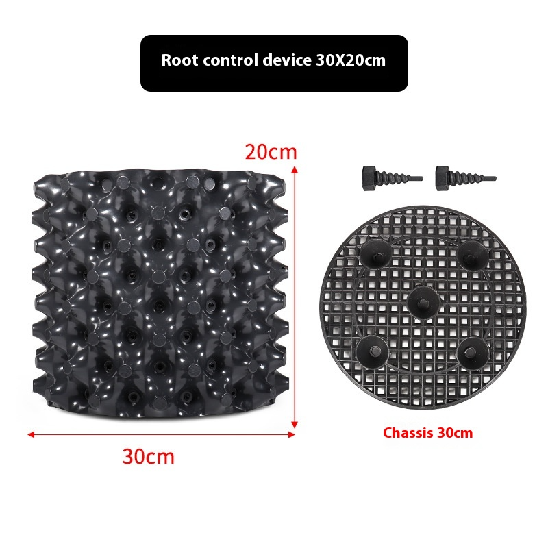 Root Guide System – Weatherproof Black Plastic, 20×20cm & Tool-Free Install