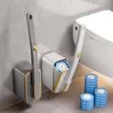 Disposable Toilet Brush – Wall-Mounted, Antibacterial Heads & 3 Scents
