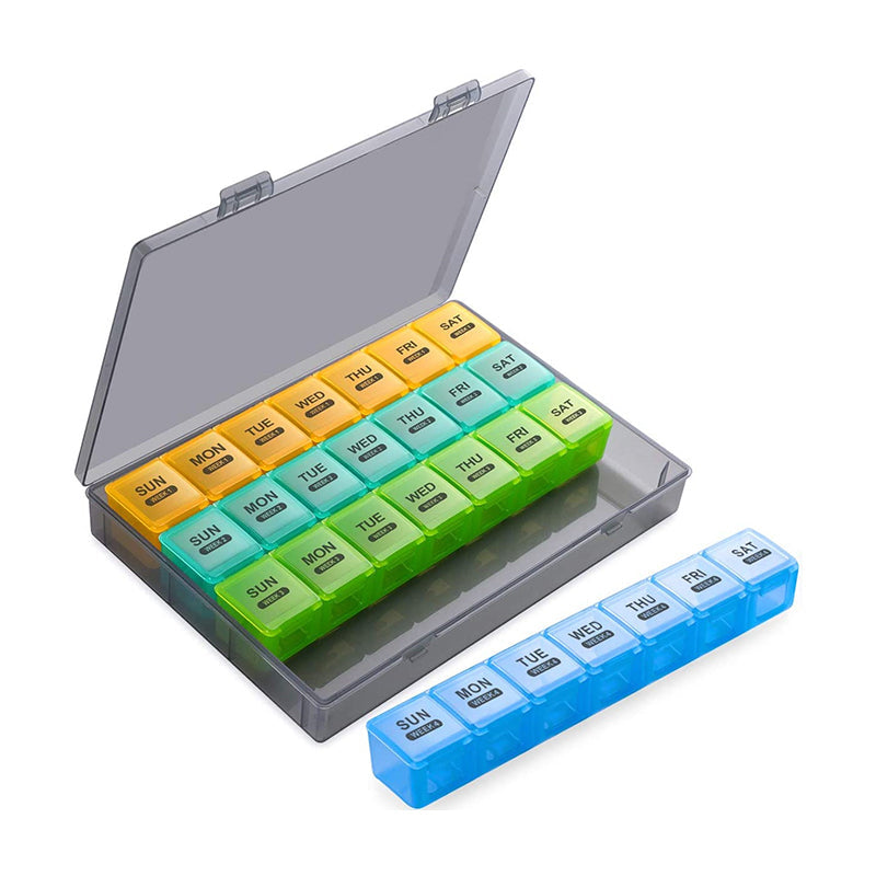 Medikamenten-Organizer 28 Fächer – Wochendispenser für Tabletten