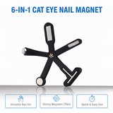 Magnetic Nail Art Tool – Cat-Eye & Galaxy Effects, 8 Patterns & Silicone Body