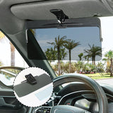 Car Sun Visor Extension – Polarized Panel, Clip-On Mount & 180° Swivel