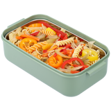 3-Tier Bento Lunch Box – Leakproof, Soup Container & Reusable Cutlery