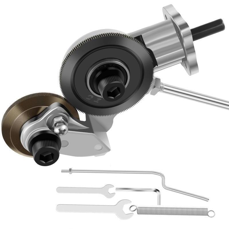Enhanced Product Title: "Metallschneider Bohrmaschinen-Aufsatz mit Schutzhaube & Hochwertiger Schneidscheibe – Präzise Metallbearbeitung" 

This title incorporates relevant keywords while emphasizing the product's features and benefits, making it more app