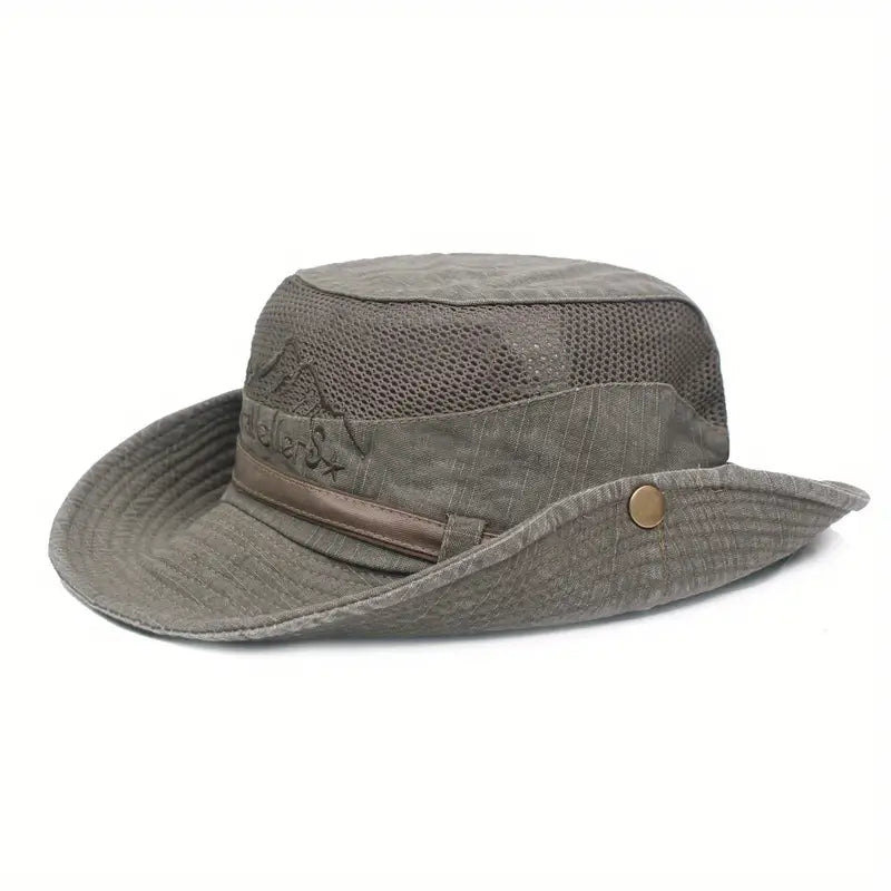 Outdoor Sun Hat – Unisex, Wide Brim, Adjustable Straps & Foldable