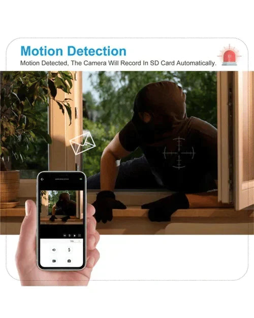 E27 Wireless Security Camera – 1080p, 360° Pan-Tilt & Infrared Night Vision