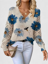 Deborah™ Lässiger Floral-Pullover für Damen - Bequemer, Modischer Sweatshirt mit Blumenmuster