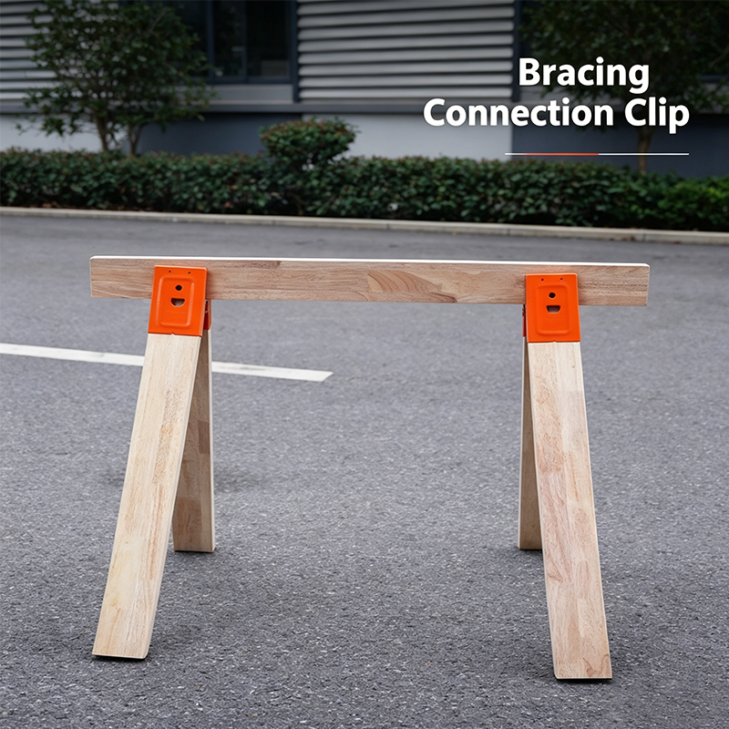 Industrial Steel Workbench Bracket – Anti-Slip Teeth, Reinforced Ribs & Tool-Free Fit