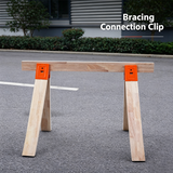 Industrial Steel Workbench Bracket – Anti-Slip Teeth, Reinforced Ribs & Tool-Free Fit