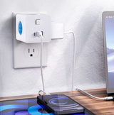Power Cube Extension Socket – 4 Outlets, 2 USB Ports & On/Off Switch