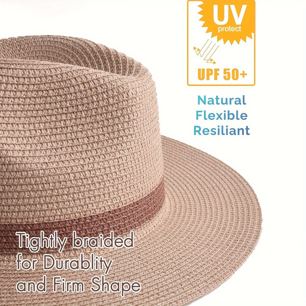 Enhanced Product Title: "Stylischer Panama Sonnenhut mit Breiter Krempe aus Papierfaser – UV-Schutz & Atmungsaktives Design für Damen und Herren" 

This title includes keywords that potential customers might search for, highlights key features, and specif