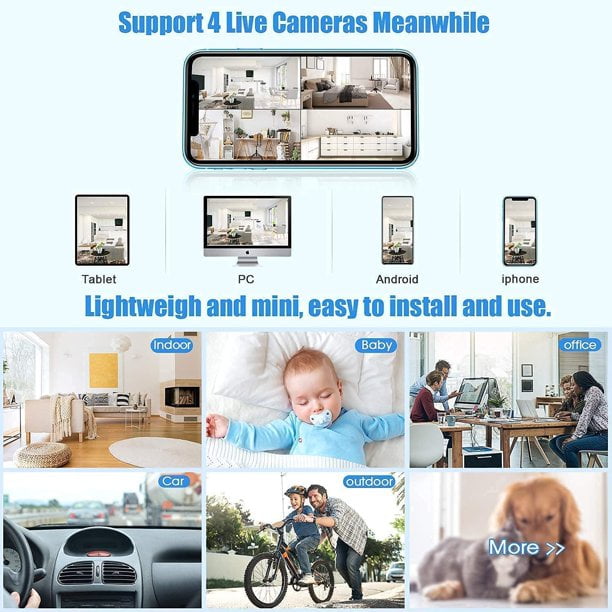 Mini Security Camera – Wireless Connection, Magnetic Mount & Live Feed