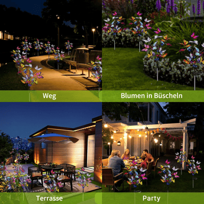 Solar Butterfly Garden Lights – Color-Changing LED, 8-Hour Runtime & Weatherproof