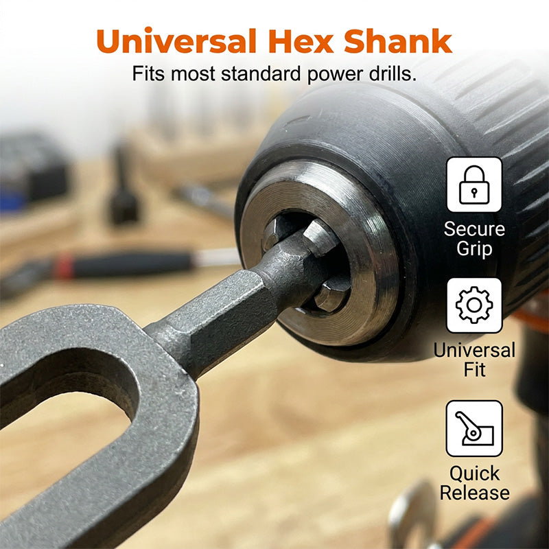 Wire Twisting Tool for Drills – Universal Hex Shank, Hardened Steel