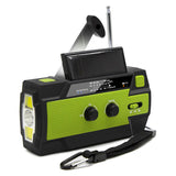 Emergency Radio – Solar, Hand Crank & USB, Power Bank with AM/FM & LED