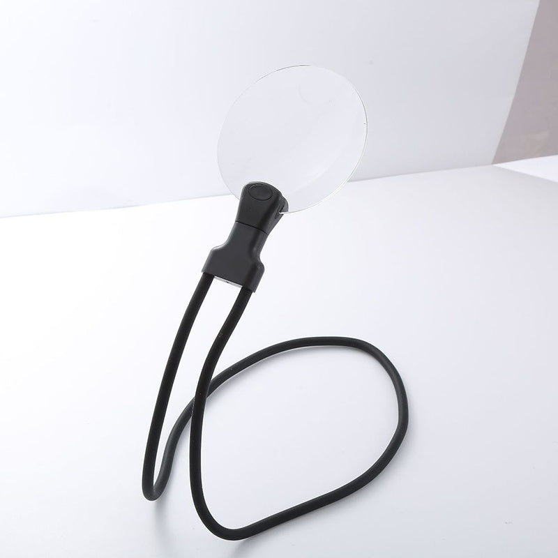 Hands-Free Magnifying Glasses – 5X & 10X Lenses, Adjustable Neck Strap & Desk Stand