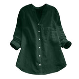 Isla – Women's Long-Sleeve Linen Shirt