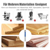 4-teiliges Bündiger Fräser-Set – Präzise Kantenbearbeitung für Holz, Kunststoff und Metall