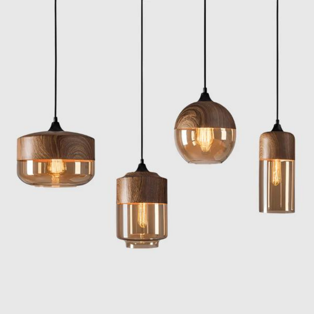 NordLuna – Stylish Scandinavian Wooden Ceiling Lamp
